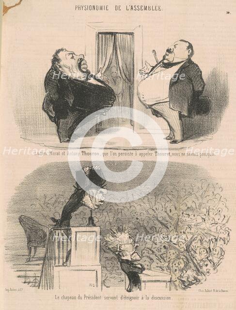 Lucien Murat et Antony Thouron ..., 19th century. Creator: Honore Daumier.