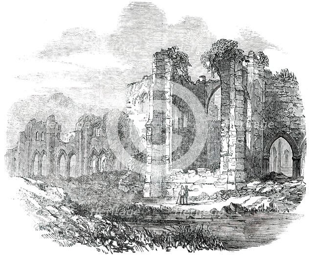 Opening of the Whitehaven and Furness Junction Railway - Furness Abbey, 1850. Creator: Unknown.