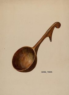 Wooden Dipper, 1935/1942. Creator: Elmer Weise.