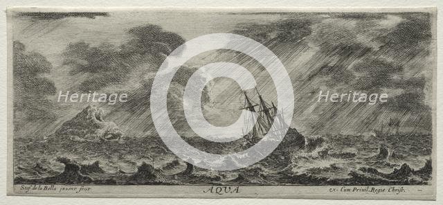 The Four Elements: Aqua. Creator: Stefano Della Bella (Italian, 1610-1664).