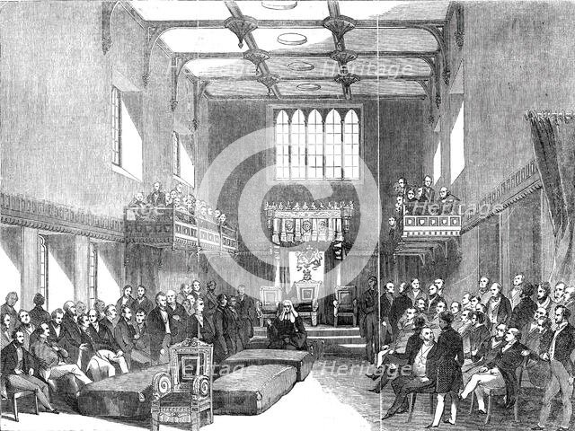 House of Lords - the Lord Chancellor pronouncing judgment in the case of the Queen v. O'Connell, 184 Creator: Unknown.