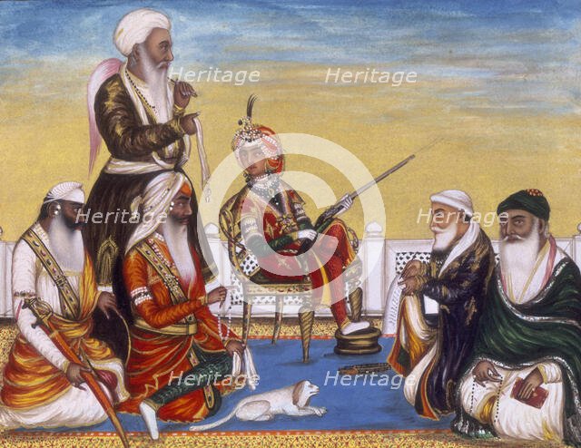 The durbar of December 1845. Creator: Hasan al-Din.