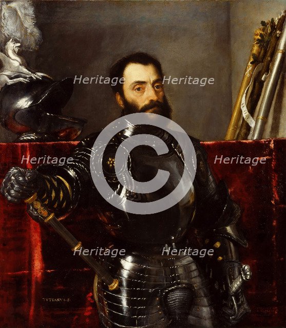 Portrait of Francesco Maria I della Rovere (1490-1538), Duke of Urbino, Between 1536 and 1538.