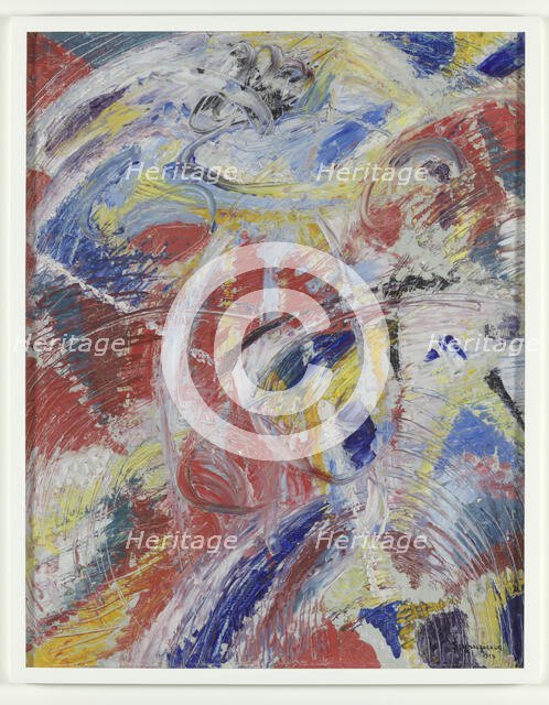 Development of a Theme in Red: Carnival, 1914. Creator: Jules Schmalzigaug.