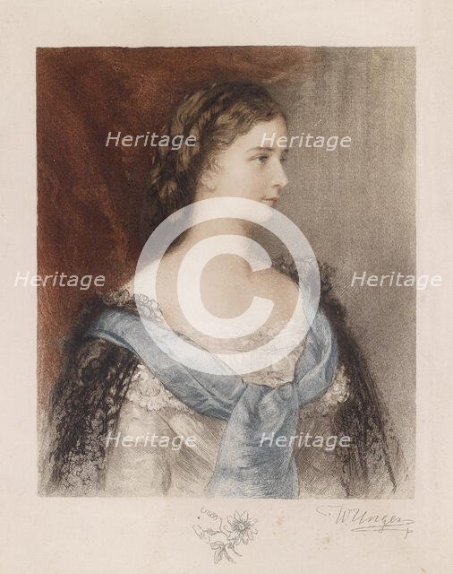 The young Empress Elisabeth. Creator: Unger, William (1837-1932).