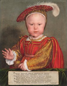 Edward VI as a Child, probably 1538. Creator: Hans Holbein the Younger.