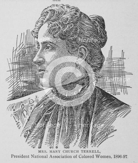 Mrs. Mary Church Terrell, President National Association of Colored Women, 1896-97. Creator: Unknown.