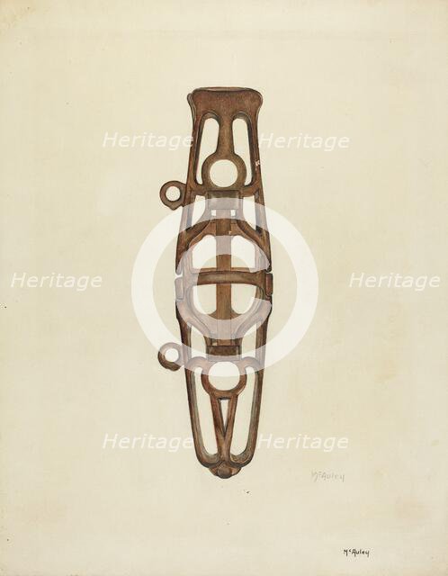 Whip Socket, 1935/1942. Creator: William McAuley.