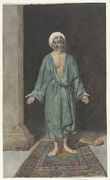 Muslim man praying, 1882. Creator: Enrico Tarenghi.
