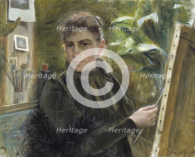 Self-Portrait, 1880. Creator: Elisabeth Keyser.