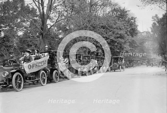 Woman Suffrage - Motor Parade To Capitol, 1913. Creator: Harris & Ewing.
