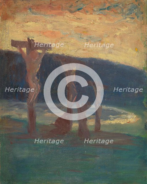 The crucifixion, Undated. Creator: Harald Sohlberg.