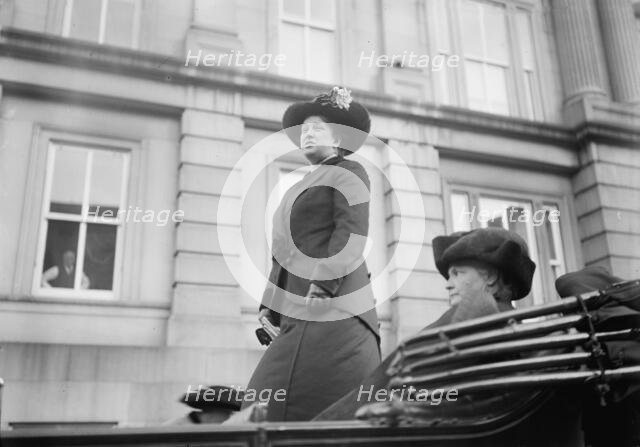 Woman Suffrage - Mrs. Olive Hasbrouck, Mrs. Glendower Evans, 1913. Creator: Harris & Ewing.