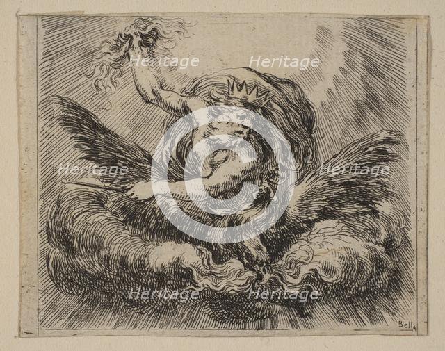 Jupiter, from 'Game of Mythology' (Jeu de la Mythologie), 1644. Creator: Stefano della Bella.