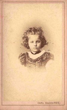 Princess Elizabeth of Hesse by Rhine as child, 1870s-1880s.