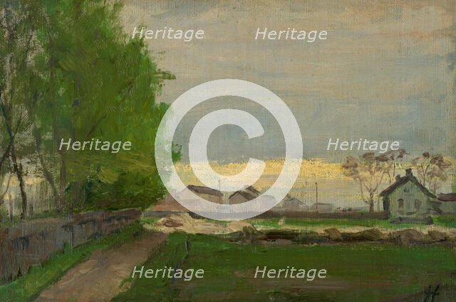 Landscape near Munich II, c1892. Creator: Jozef Hanula.