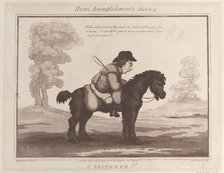 Horse Accomplishments, Sketch 9: A Loiterer !!, August 1, 1799., August 1, 1799. Creator: Thomas Rowlandson.