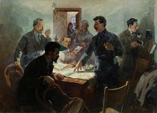 'The Staff of the October Revolution', 1934.  Artist: Vasili Svarog