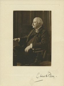 Portrait of the Composer Sir Charles Hubert Hastings Parry (1848-1918). Creator: Photo studio Lafayette, London  .