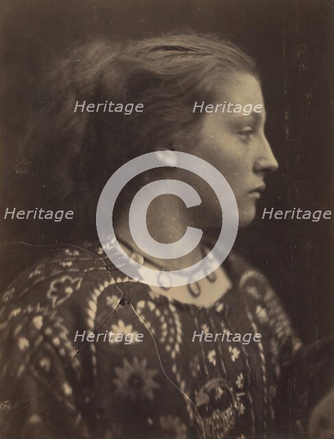 Sappho, 1865. Creator: Julia Margaret Cameron.