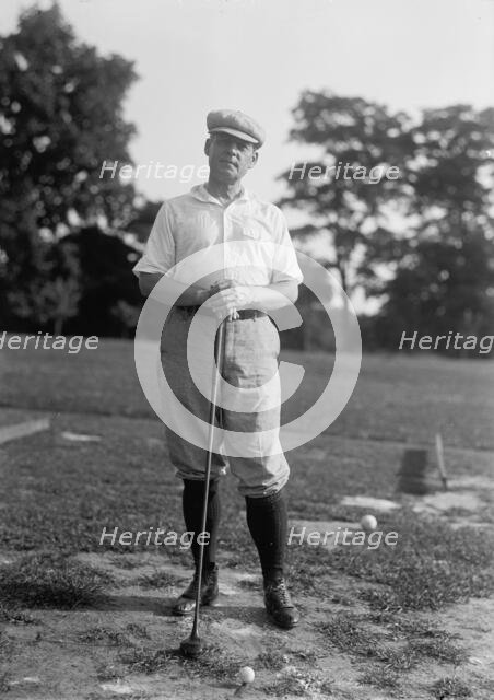 Owen, Robert Latham, Senator from Oklahoma, 1907-1925 - Golfing, 1917. Creator: Harris & Ewing.