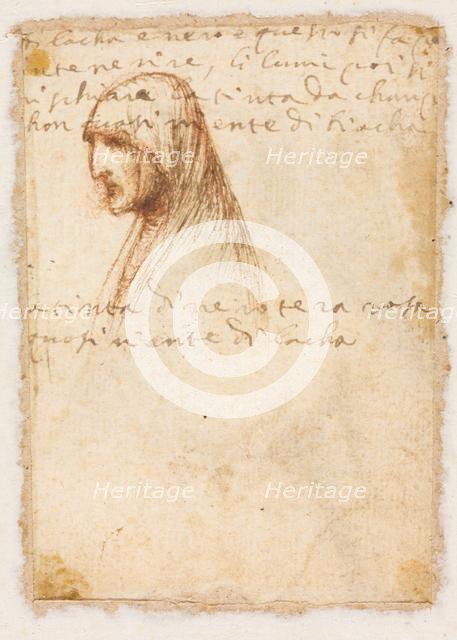 Bust-Length Profile of an Old Woman (verso), c. 1521. Creator: Dosso Dossi (Italian, c. 1490-aft 1541), possibly by.