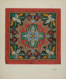 Needlepoint Tapestry, c. 1940. Creator: Cornelius Christoffels.