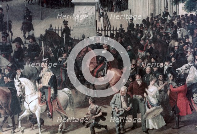 'Parade at the Opera Place, Berlin', (detail), c1817-1857. Artist: Franz Kruger