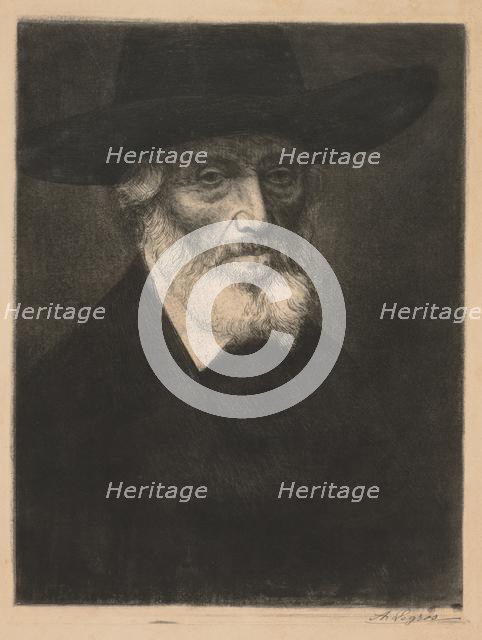 Large Portrait of Thomas Carlyle. Creator: Alphonse Legros (French, 1837-1911).