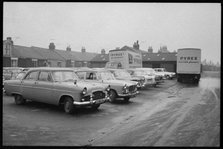 Car park, Wear Flint Glass Works, Alfred Street, Millfield, Sunderland, 1961. Creator: Eileen Deste.