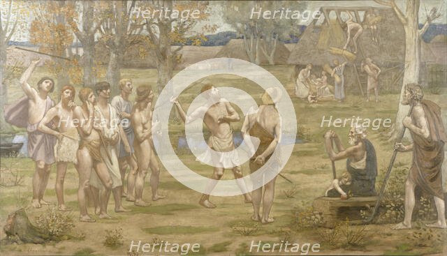"Ludus Pro Patria", 1883. Creator: Pierre Puvis de Chavannes.