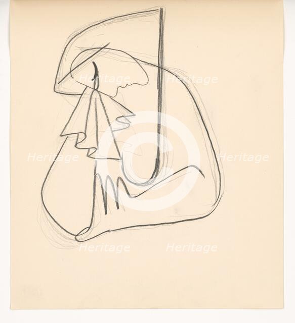 Weeping woman, 1938. Creator: Mikulas Galanda.