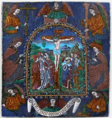 Plaque with the Crucifixion, French, 16th century. Creator: Master of the Orleans Triptych.