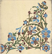 Design for a Floral Pattern, ca. 1883, based on earlier design. Creator: Christopher Dresser.
