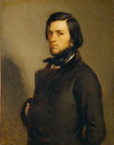 Portrait of a Man, c. 1845. Creator: Jean Francois Millet.