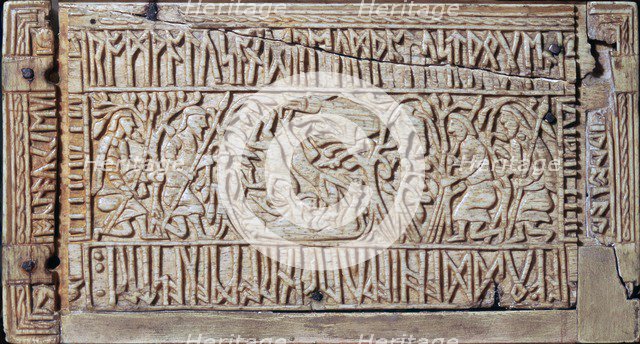 The Franks Casket, Anglo-Saxon, first half of the 8th century. Artist: Unknown