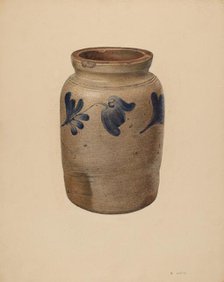 Jar, c. 1939. Creator: Elsie Wein.