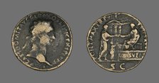 Coin Portraying Emperor Domitian, (88 ?). Creator: Unknown.