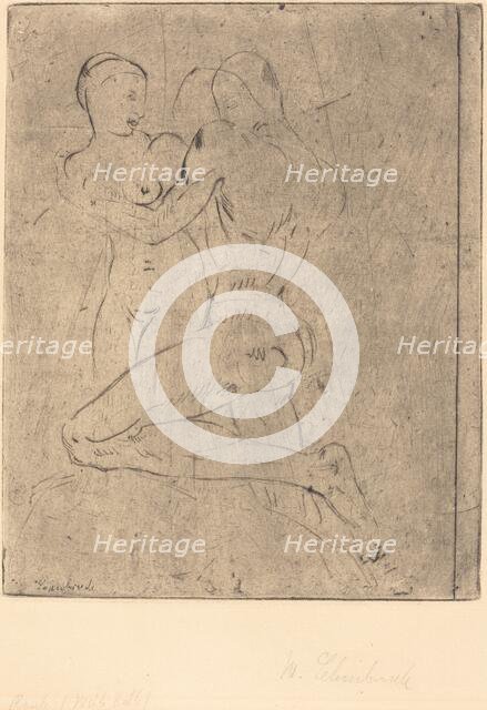 Rape II (Raub II, Weib halb), 1911. Creator: Wilhelm Lehmbruck.