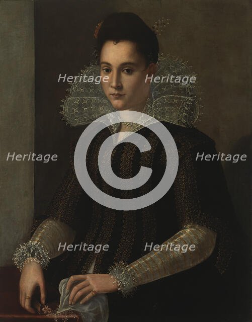 Portrait of a lady, 1590-1600. Creator: School of Alessandro Allori.