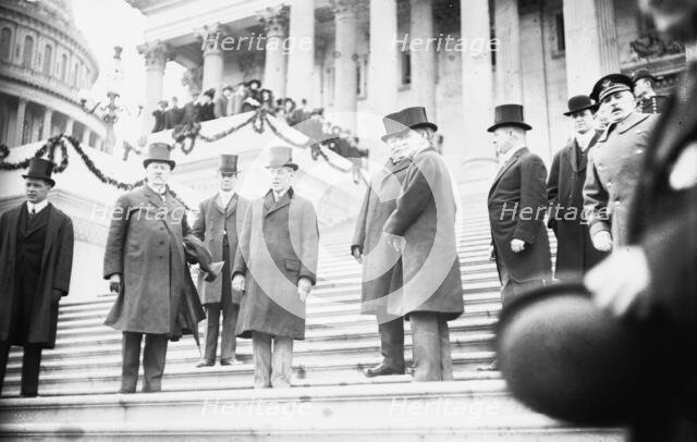 Wilson and Taft at Inauguration, 1913. Creator: Bain News Service.