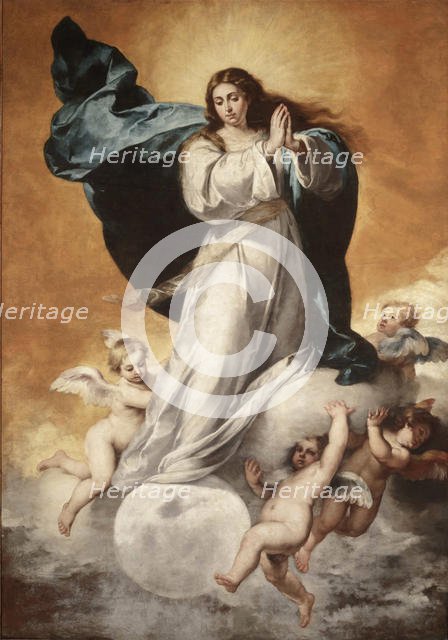 The Immaculate Conception of the Virgin, 1650. Creator: Murillo, Bartolomé Estebàn (1617-1682).