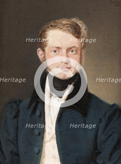Male portrait, 1828. Creator: Christian Albrecht Jensen.