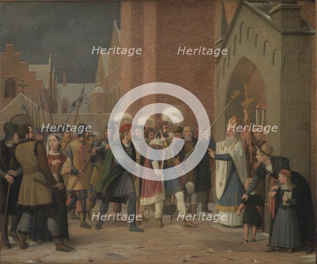 Svend Estridsen and Bishop Vilhelm, 1832. Creator: Wilhelm Marstrand.