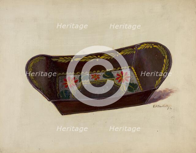Bread or Apple Tray, 1936. Creator: Eugene Shellady.