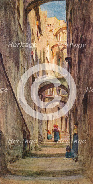 'Vicolo della Providenza, San Remo', c1910, (1912). Artist: Walter Frederick Roofe Tyndale.