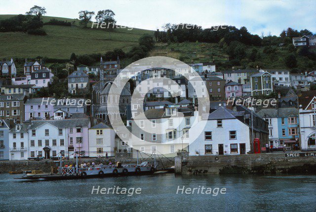 River Dart and ferry, Dartsmouth, Devon, 20th century. Artist: CM Dixon.