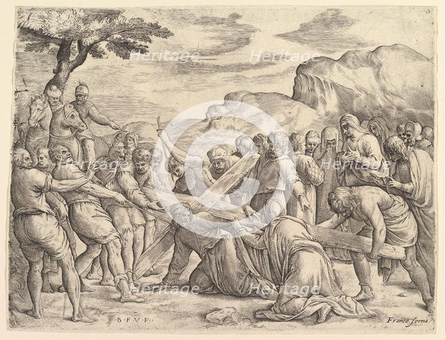 Christ Carrying the Cross, ca. 1552. Creator: Battista Franco Veneziano.