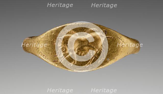 Engraved Ring with a Sow, about 500 BC. Creator: Unknown.