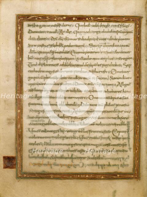 Decorated Text Page; Gospel Lectionary, early 9th century. Creator: Unknown.